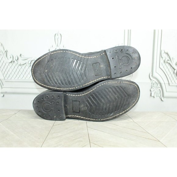 Vintage Black Leather Oil Resistant Military Lace Up Work Boots Size 42 US 8 E - Picture 9 of 9